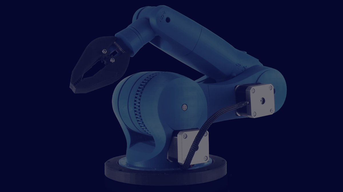 illustration shows 3D modelling for printing automation robot